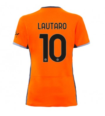 Inter Milan Lautaro Martinez #10 Replica Third Stadium Shirt for Women 2023-24 Short Sleeve